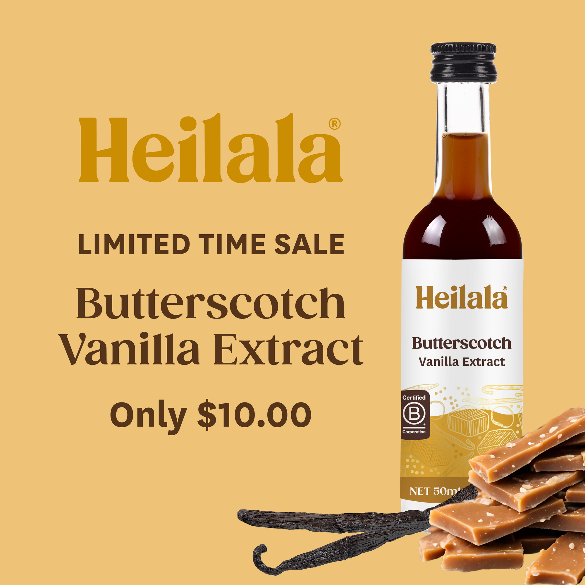 Butterscotch Vanilla Extract - 50ml
